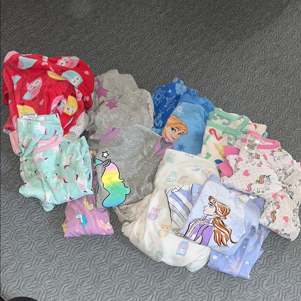 9 Girls Colorful Pajama Sets